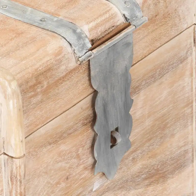 vidaXL Baule Contenitore con Chiusura per Camera da Letto in Legno Massello di Acacia - 35,4x15,7x15,7 (L x P x A)