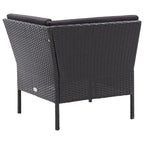 vidaXL Set divani da giardino a 8 pezzi con tavolino, in rattan - 60 x 60 x 35 cm