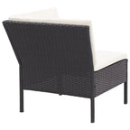 vidaXL Set divani da giardino a 8 pezzi con tavolino, in rattan - 60 x 60 x 35 cm