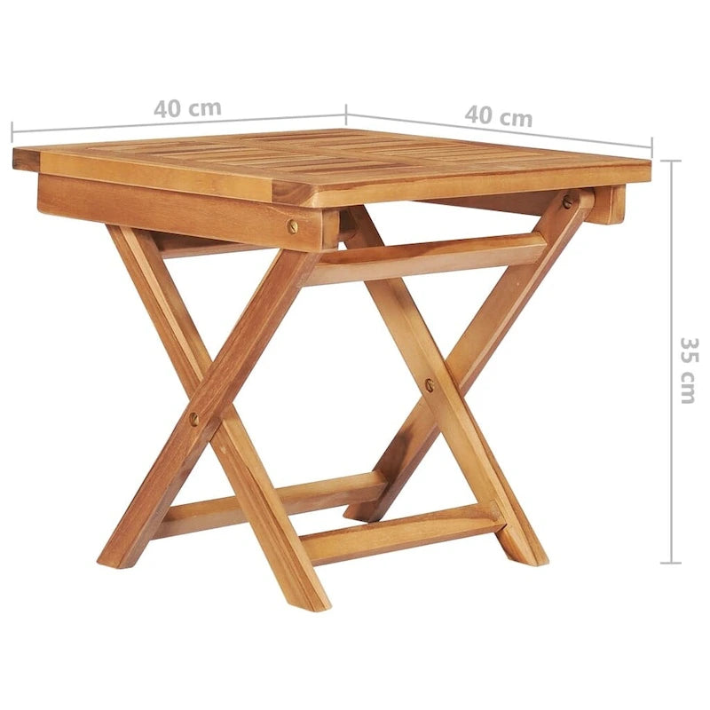 vidaXL Sedia a sdraio per patio Lettino da sole per esterni con cuscino in teak massiccio - 76,8 x 23,4 x 13,8