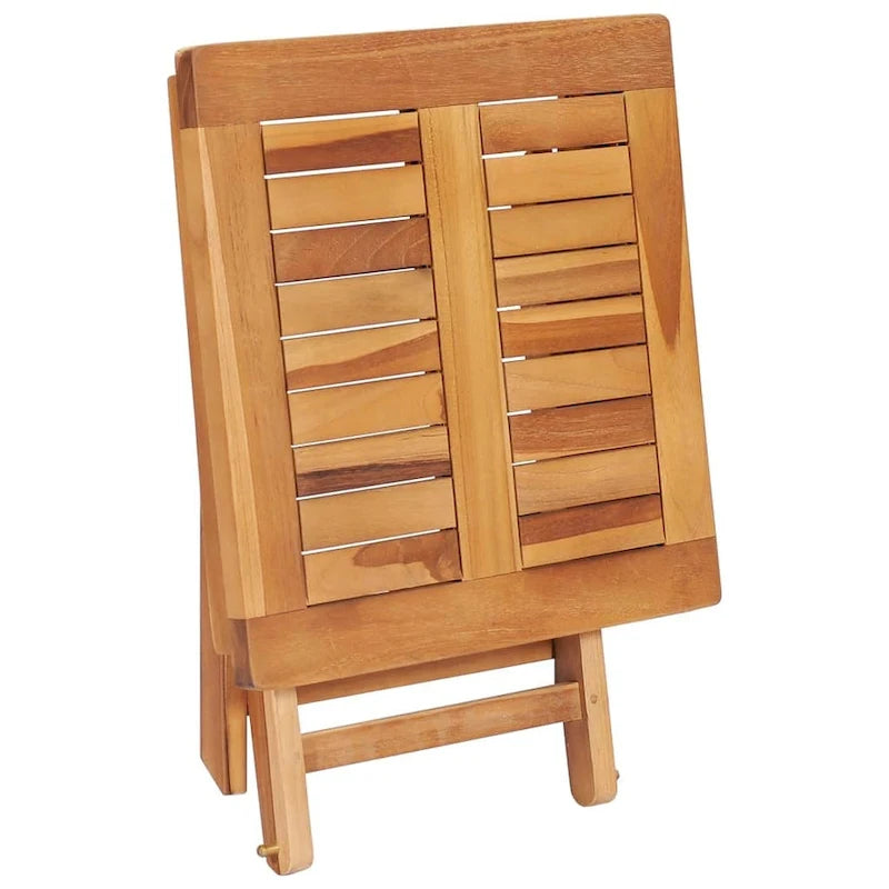 vidaXL Sedia a sdraio per patio Lettino da sole per esterni con cuscino in teak massiccio - 76,8 x 23,4 x 13,8