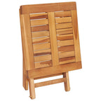 vidaXL Sedia a sdraio per patio Lettino da sole per esterni con cuscino in teak massiccio - 76,8 x 23,4 x 13,8