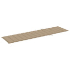 vidaXL Sedia a sdraio per patio Lettino da sole per esterni con cuscino in teak massiccio - 76,8 x 23,4 x 13,8