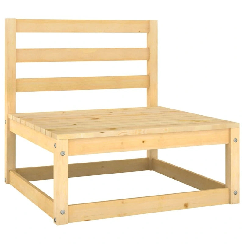 vidaXL Set Divano Sezionale da Esterno per Patio con Cuscini Legno Massello di Pino