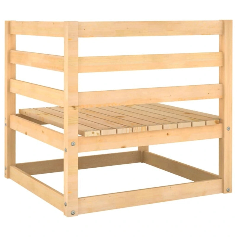 vidaXL Set Divano Sezionale da Esterno per Patio con Cuscini Legno Massello di Pino