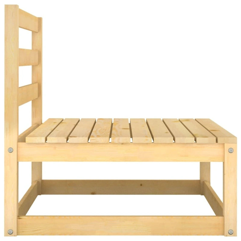 vidaXL Set Divano Sezionale da Esterno per Patio con Cuscini Legno Massello di Pino