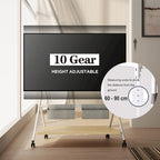 FITUEYES Carrello TV Mobile per Ufficio, Aula, Supporto TV Girevole con Ruote per TV da 45-88 Pollici