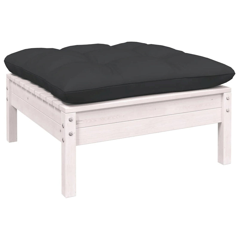 vidaXL Set Divani da Giardino 12 pz. in Legno Massello di Pino con Cuscini Multicolore - 25 x 25 x 24.6