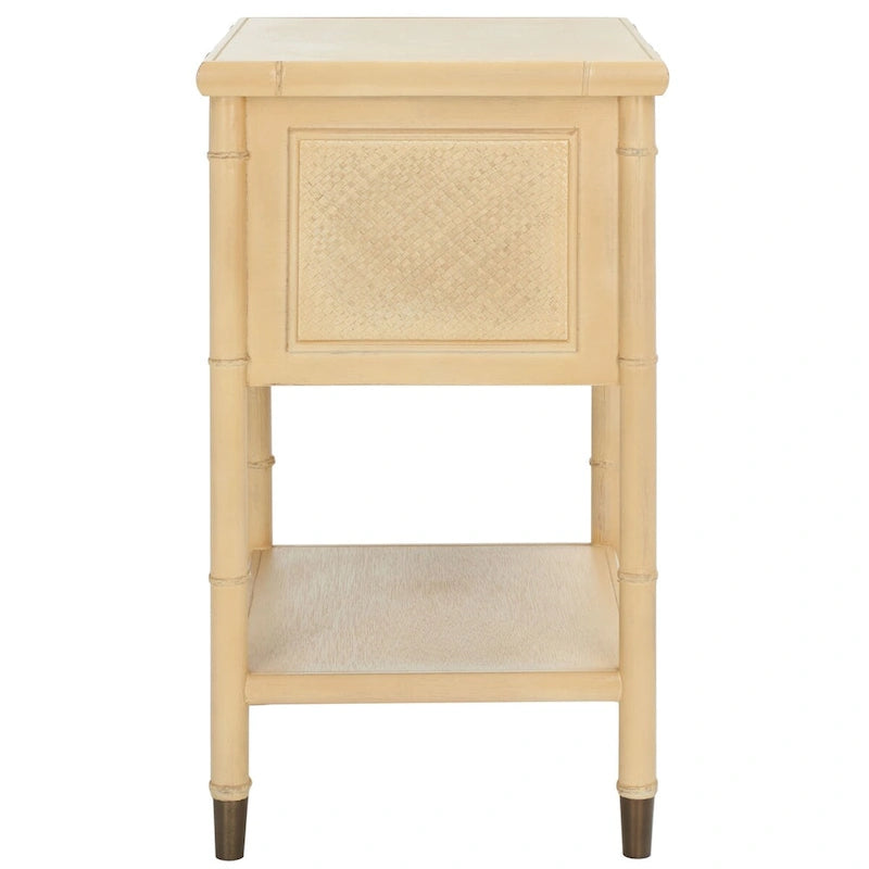 SAFAVIEH Dessa Tavolino d'Appoggio con 2 Cassetti e 1 Ripiano. - 21 L x 18 P x 27 A - 21Lx18Px27A