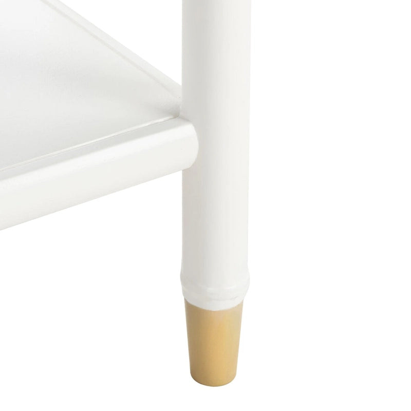SAFAVIEH Dessa Tavolino d'Appoggio con 2 Cassetti e 1 Ripiano. - 21 L x 18 P x 27 A - 21Lx18Px27A