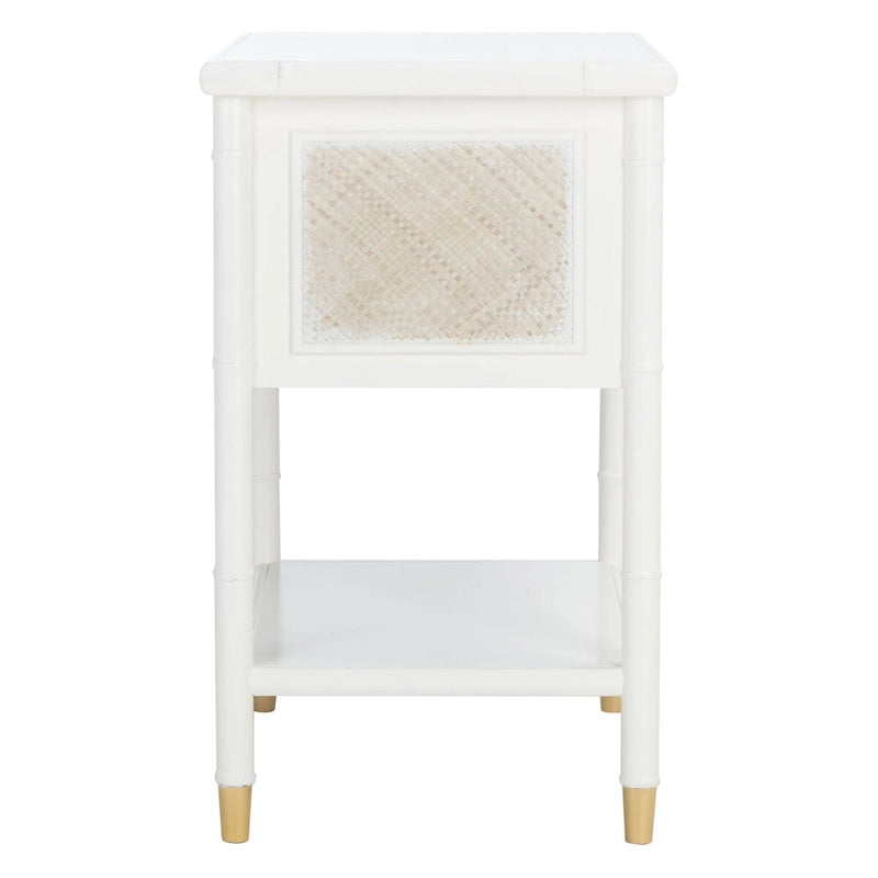SAFAVIEH Dessa Tavolino d'Appoggio con 2 Cassetti e 1 Ripiano. - 21 L x 18 P x 27 A - 21Lx18Px27A