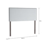 Testata in tessuto con borchie Maybelle Full-size Copper Grove