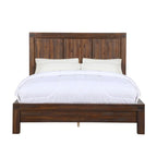 Letto a piattaforma Meadow in legno massello, marrone mattone
