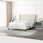 Struttura letto imbottita moderna con testiera capitonné
