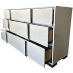 Set camera da letto B750 laccato bianco con LED Best Quality Furniture