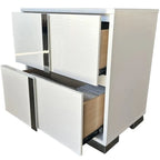 Set camera da letto B750 laccato bianco con LED Best Quality Furniture