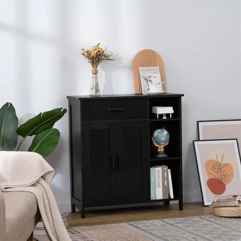 Mobiletto contenitore con ante e ripiani - 11,8P x 29,5L x 31,6A