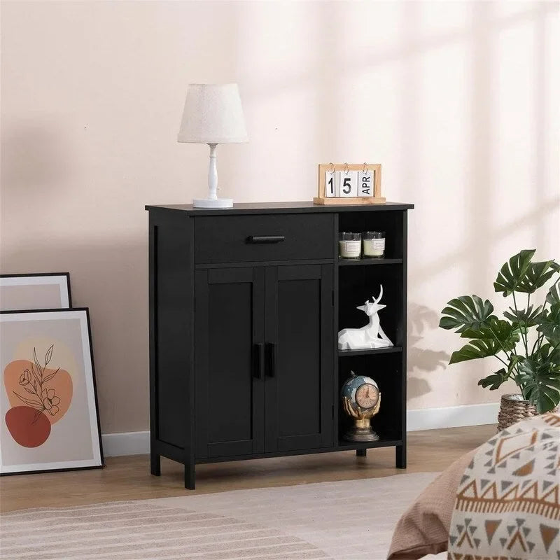 Mobiletto contenitore con ante e ripiani - 11,8P x 29,5L x 31,6A