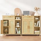 Mobiletto contenitore con ante e ripiani - 11,8P x 29,5L x 31,6A