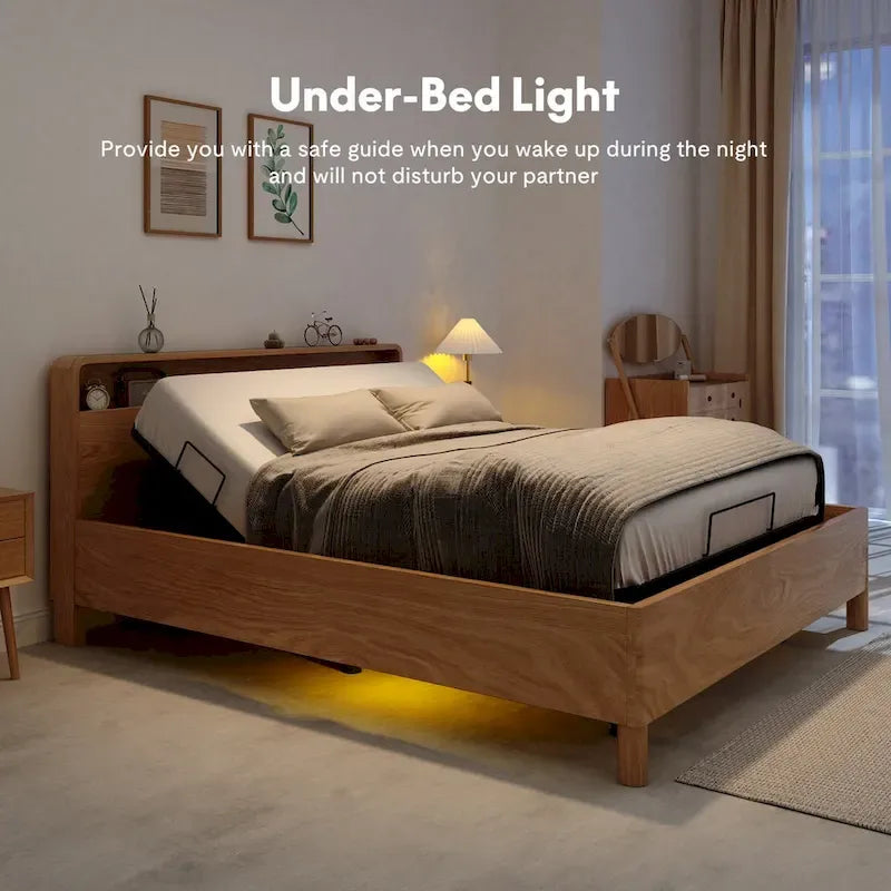 FunniHomi Base per Letto Regolabile Singolo XL/Queen/King Divisibile, Zero Spazi, Gravità Zero, Ferma Materasso