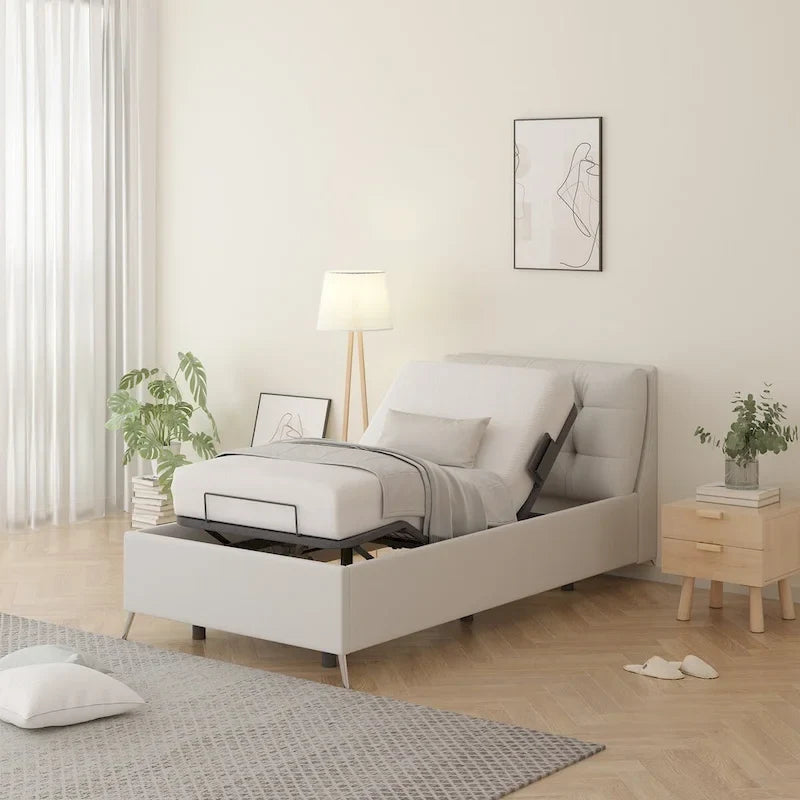 FunniHomi Base per Letto Regolabile Singolo XL/Queen/King Divisibile, Zero Spazi, Gravità Zero, Ferma Materasso