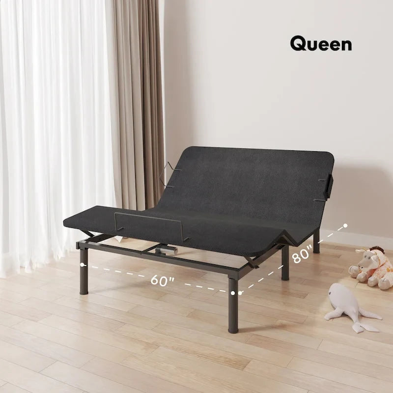 FunniHomi Base per Letto Regolabile Singolo XL/Queen/King Divisibile, Zero Spazi, Gravità Zero, Ferma Materasso
