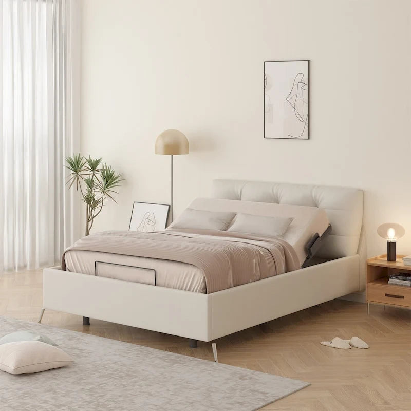 FunniHomi Base per Letto Regolabile Singolo XL/Queen/King Divisibile, Zero Spazi, Gravità Zero, Ferma Materasso