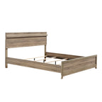 Set camera da letto 3 pezzi Daemon in legno chiaro