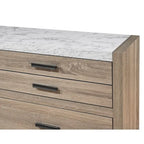 Set camera da letto 3 pezzi Daemon in legno chiaro