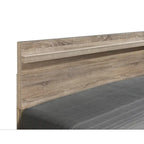 Set camera da letto 3 pezzi Daemon in legno chiaro