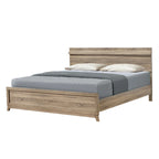 Set camera da letto 5 pezzi Daemon con pannelli color marrone chiaro