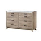 Set camera da letto 5 pezzi Daemon con pannelli color marrone chiaro