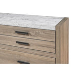 Set camera da letto 5 pezzi Daemon con pannelli color marrone chiaro