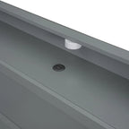 Letto a piattaforma con scaffali integrati, luci LED e porte USB, misura matrimoniale/singola