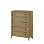 Set camera da letto con piattaforma e baldacchino rivestito Newell a 6 pezzi, marrone chiaro