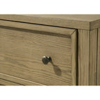 Set camera da letto con piattaforma e baldacchino rivestito Newell a 6 pezzi, marrone chiaro