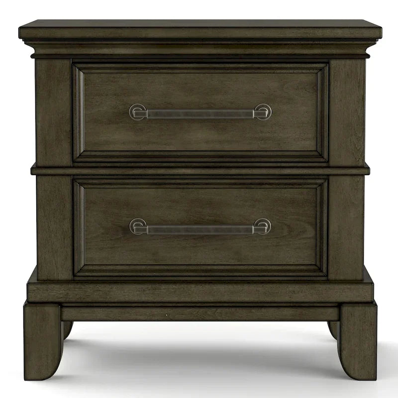 Furniture of America Evva Set Camera da Letto 6 Pezzi in Legno Grigio Stile Tradizionale
