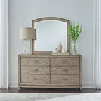 Set camera da letto Avalon Burnished Beige Oak King Panel Storage Bed