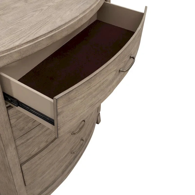 Set camera da letto Avalon Burnished Beige Oak King Panel Storage Bed