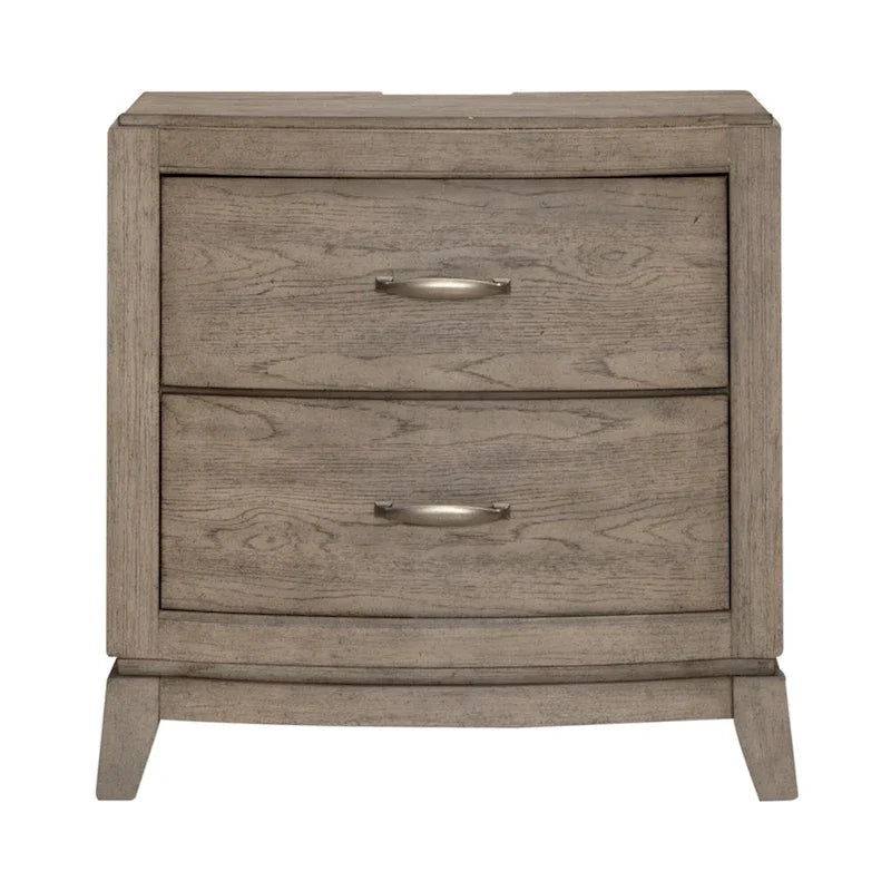 Set camera da letto Avalon Burnished Beige Oak King Panel Storage Bed
