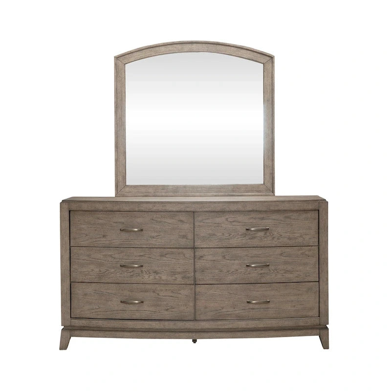 Set camera da letto Avalon Burnished Beige Oak King Panel Storage Bed