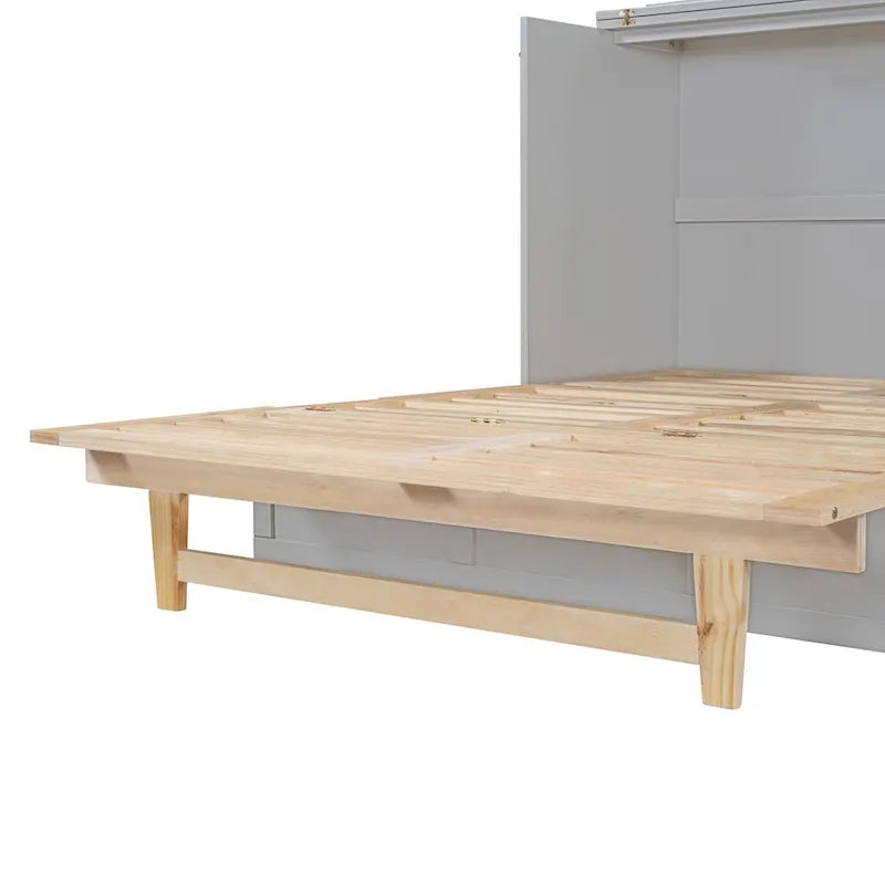 Letto a scomparsa full-size con ampi cassetti per camera da letto