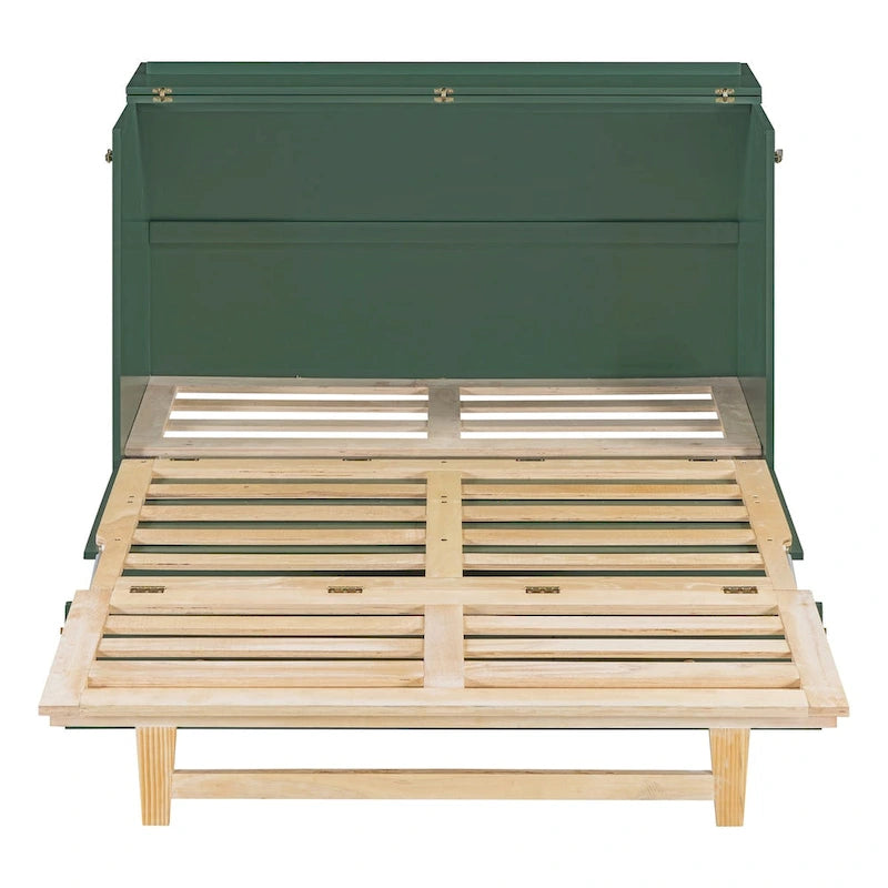 Letto a scomparsa full-size con ampi cassetti per camera da letto
