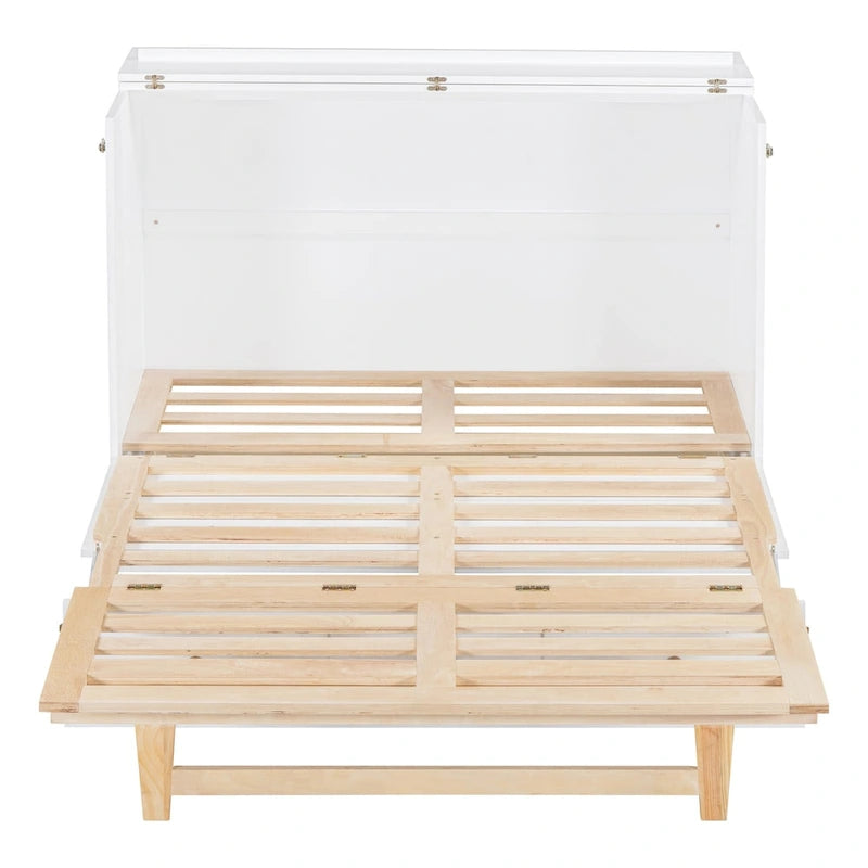 Letto a scomparsa full-size con ampi cassetti per camera da letto