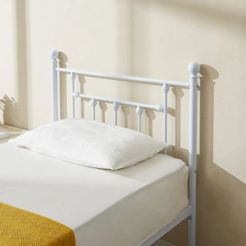 Javlergo Struttura Letto in Metallo, Struttura Letto a Piattaforma Moderna con Testiera e Pediera, Nessuna Rete a Molle Necessaria