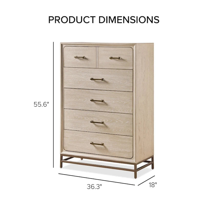 Set camera da letto di transizione 3 pezzi, con comò e 2 comodini, Furniture of America Drayden in legno massiccio di rovere