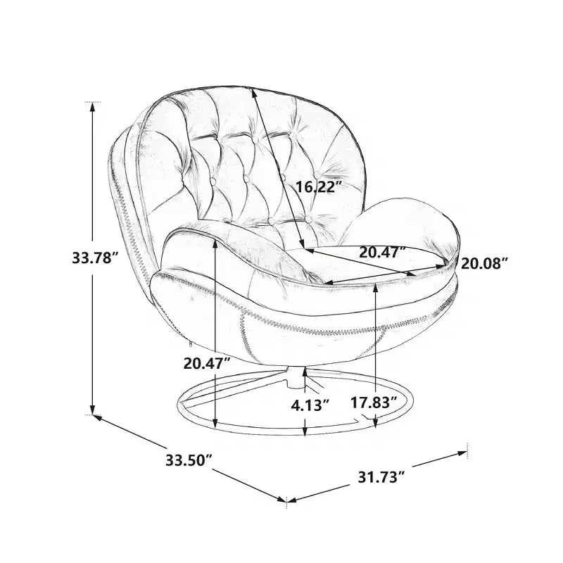 Poltrona Svedese Okak con Pouf, Poltrona Moderna Senza Braccioli Stile Mid-Century per Soggiorno, Morbida e Confortevole per Guardare la TV, Giocare