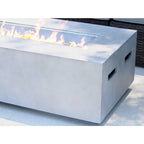 Set tavolo per focolare LSI in vimini grigio/marrone 7 pezzi