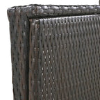 Set di 2 chaise longue in vimini da esterno