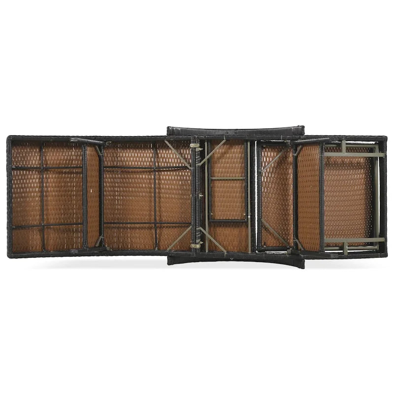 Set di 2 chaise longue in vimini da esterno